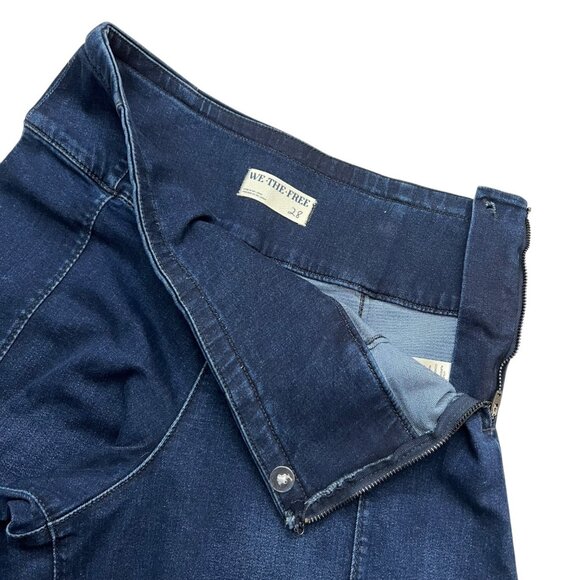 We the Free Spotlight High Rise Wide Leg Stretch Pullon Jean Dark Wash 28 - Picture 3 of 11